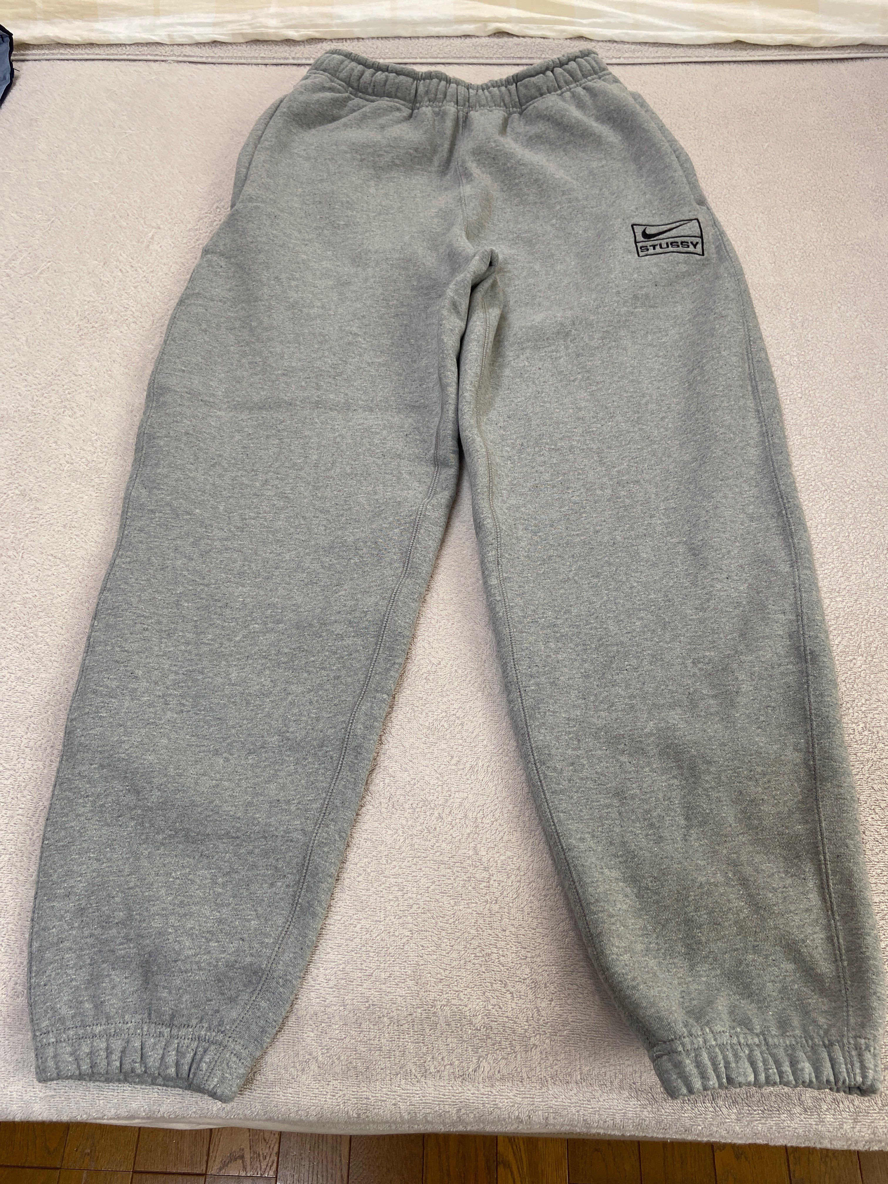Stussy × Nike NRG Washed Fleece Pant (Asia Size) "Grey" DJ9491-063