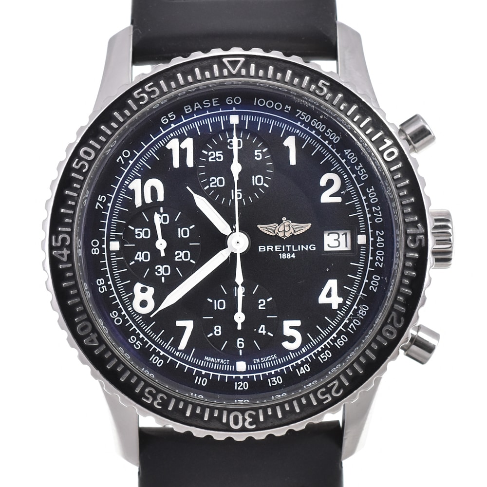 ブライトリング BREITLING A13024 アヴィアスター クロノグラフ 自動巻き メンズ 良品 A#146040
