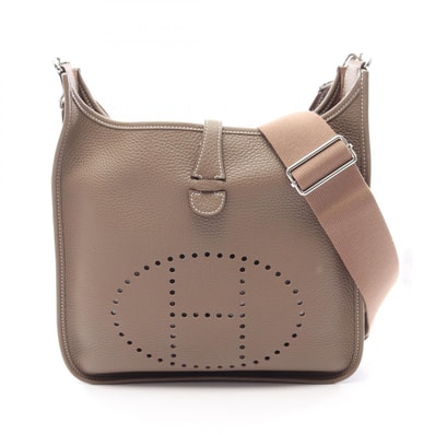 エルメス HERMES エヴリン 3 トロワ PM ショルダーバッグ バッグ レザー トリヨンクレマンス トリヨンクレマンス エトゥープ K刻印(2025年製造) レディース グレー系 【中古】