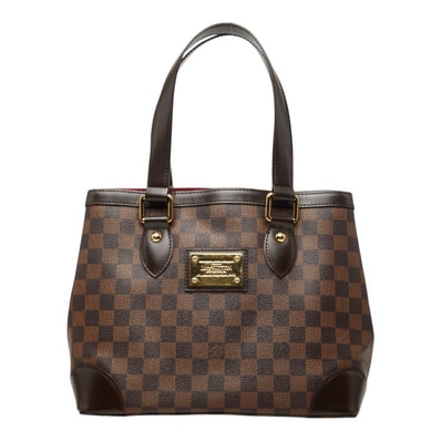 ルイ ヴィトン ダミエ ハムステッドPM トートバッグ ハンドバッグ N51205 ブラウン PVC レザー レディース LOUIS VUITTON 【中古】