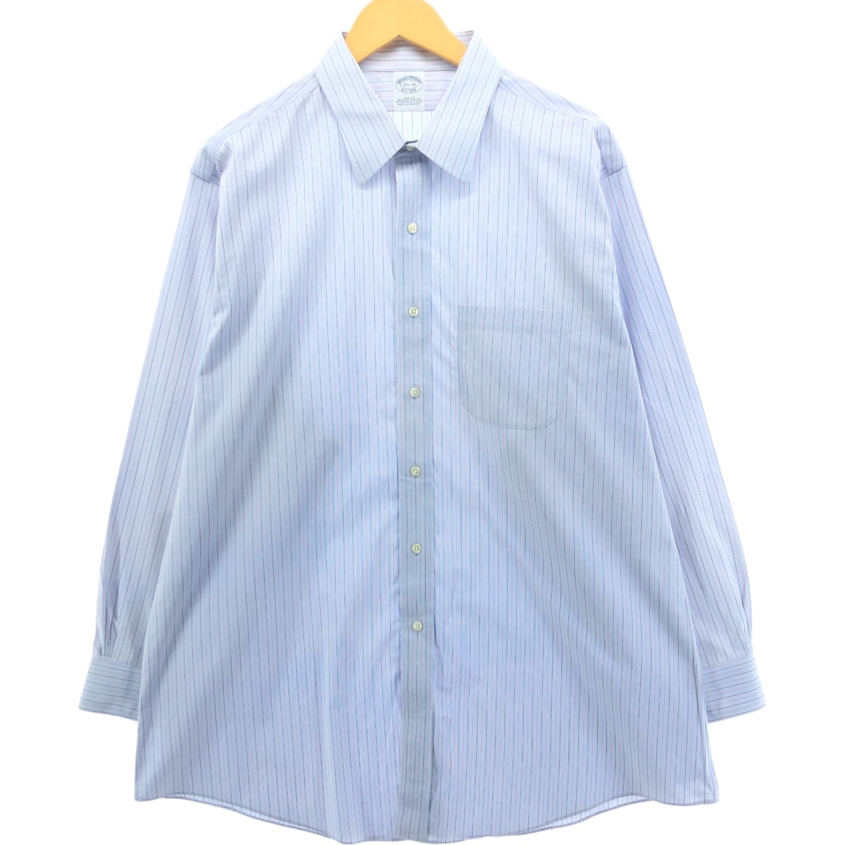 古着 ブルックスブラザーズ Brooks Brothers Est.1818 長袖 コットンストライプシャツ メンズXL相当/eaa544966