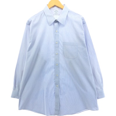 古着 ブルックスブラザーズ Brooks Brothers Est.1818 長袖 コットンストライプシャツ メンズXL相当/eaa544966