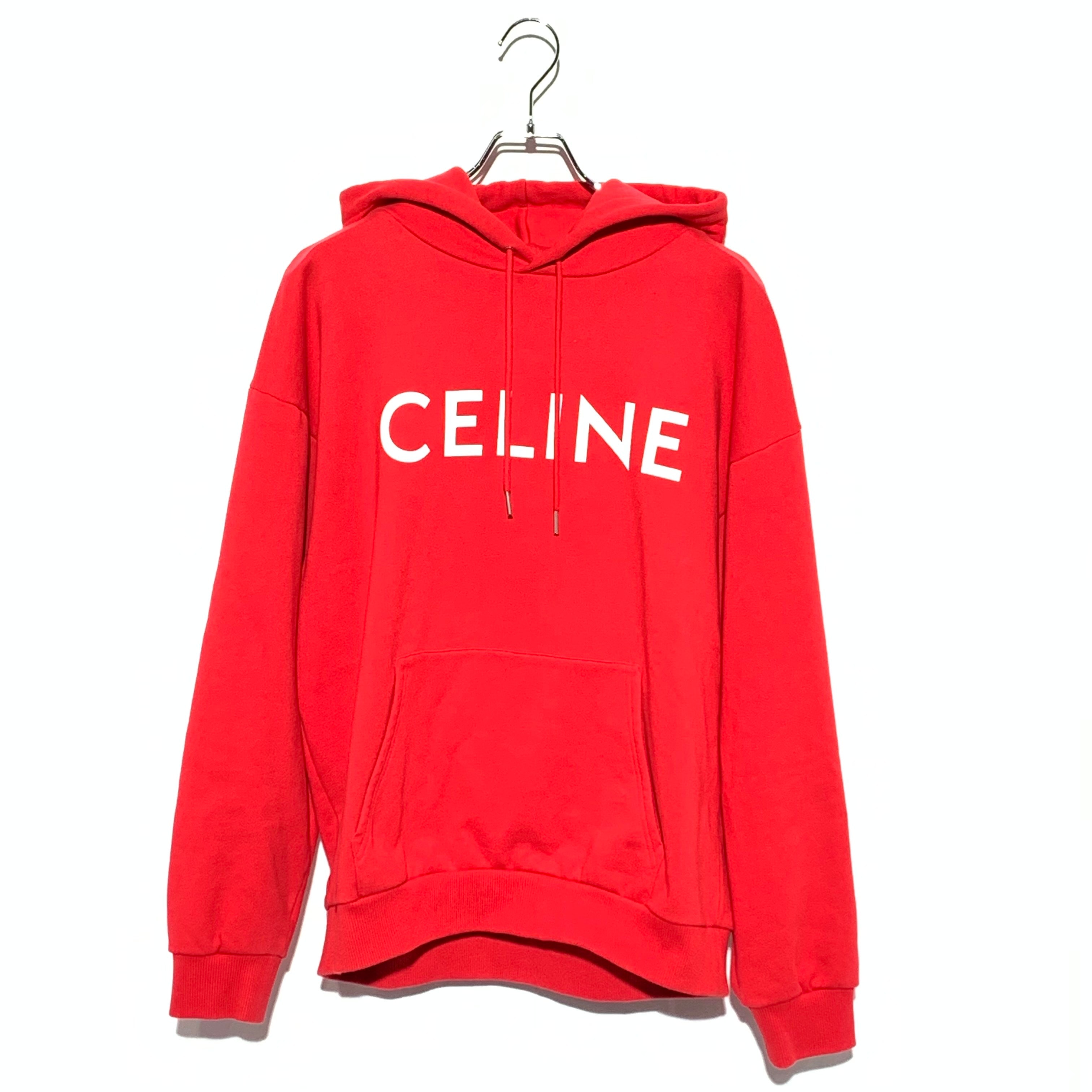 CELINE Loose Sweatshirt / Cotton "Red"