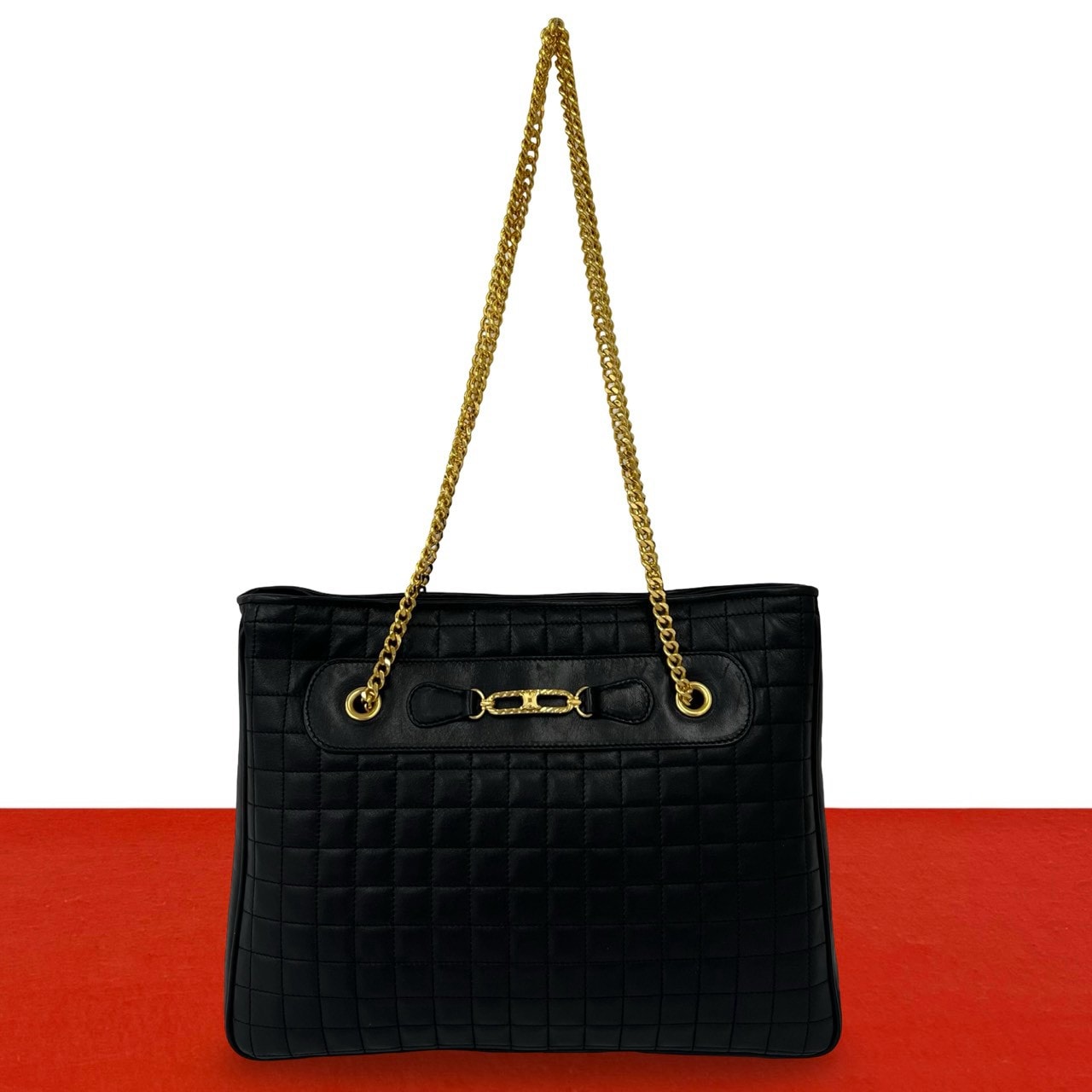 CELINE セリーヌ ブラゾン 金具 トリオンフ レザー ショルダーバッグ ブラック
30524