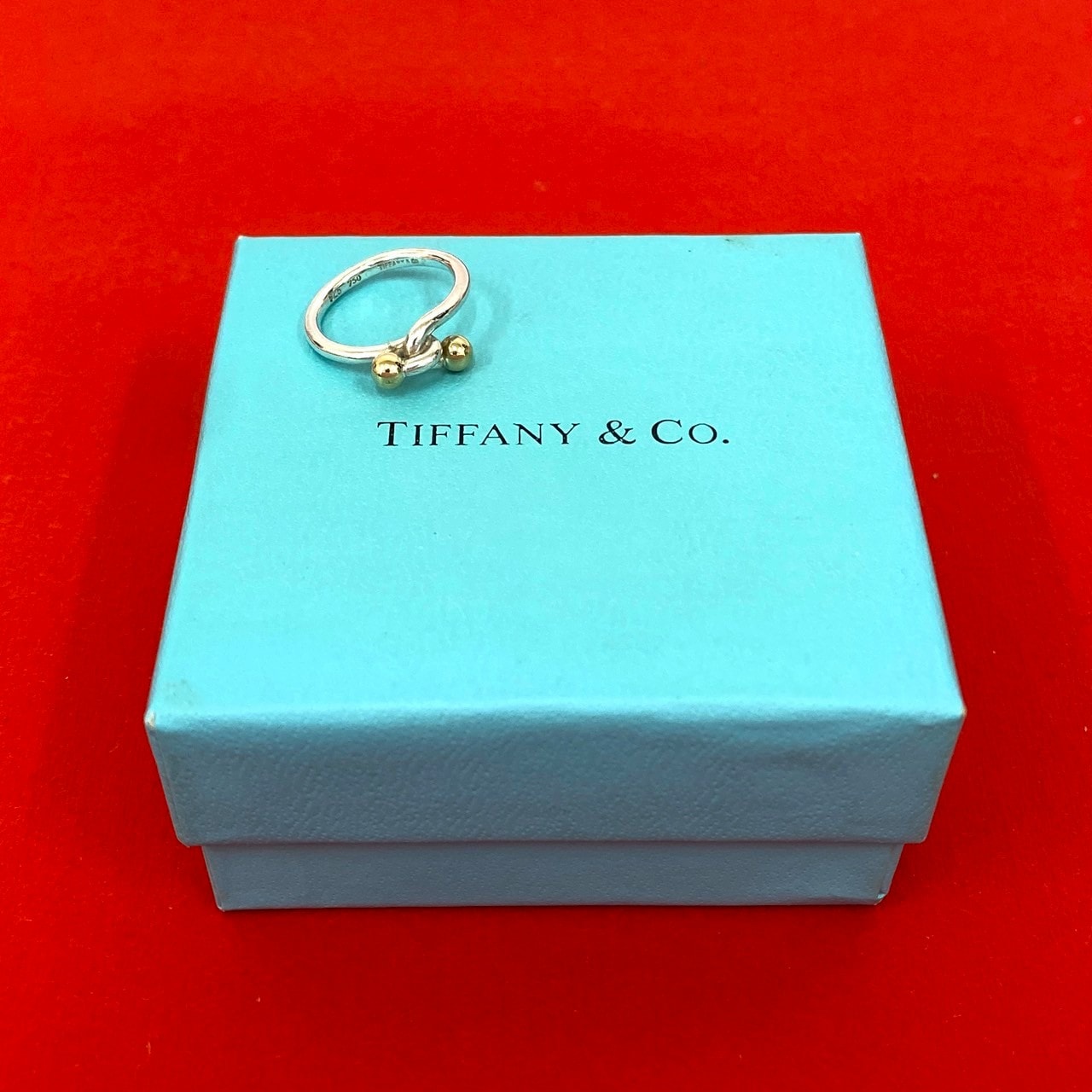 TIFFANY&Co. ティファニー ラブノット リング シルバー925 K18ゴールド リング・指輪 9号 シルバー
29259