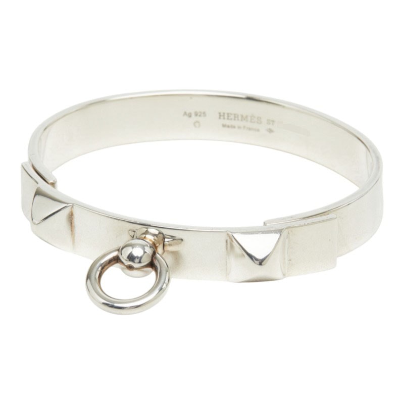 エルメス コリエ ド シアン ST ブレスレット バングル SV925 シルバー レディース HERMES 中古