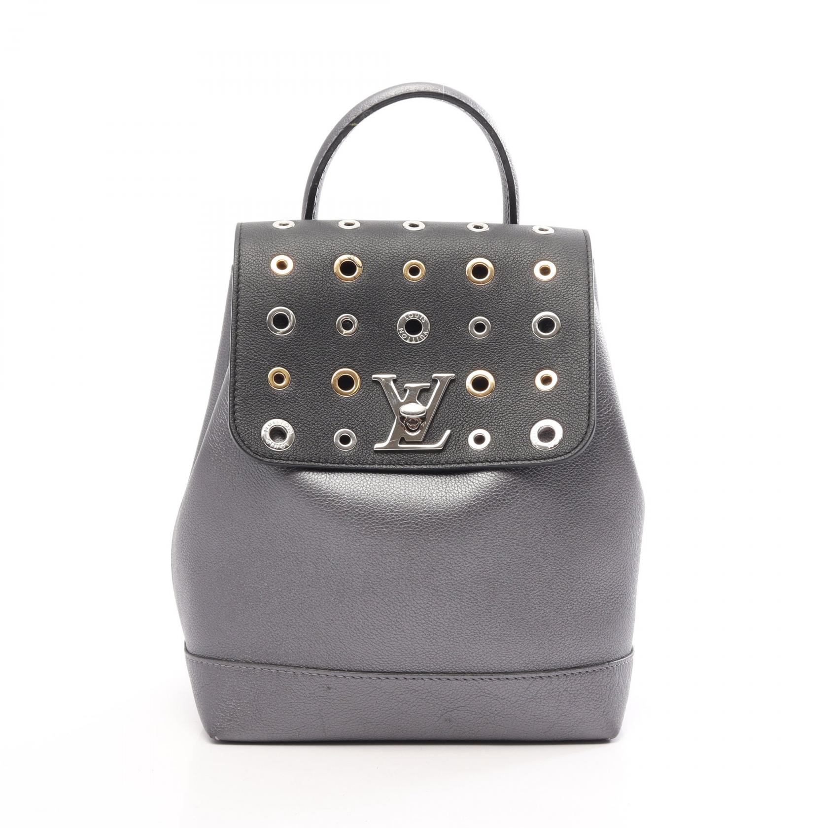 ルイ・ヴィトン LOUIS VUITTON ロックミー リュックサック バックパック バッグ レザー グレー レディース グレー系 M42868 【中古】