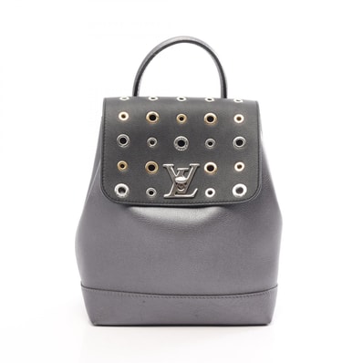 ルイ・ヴィトン LOUIS VUITTON ロックミー リュックサック バックパック バッグ レザー グレー レディース グレー系 M42868 【中古】