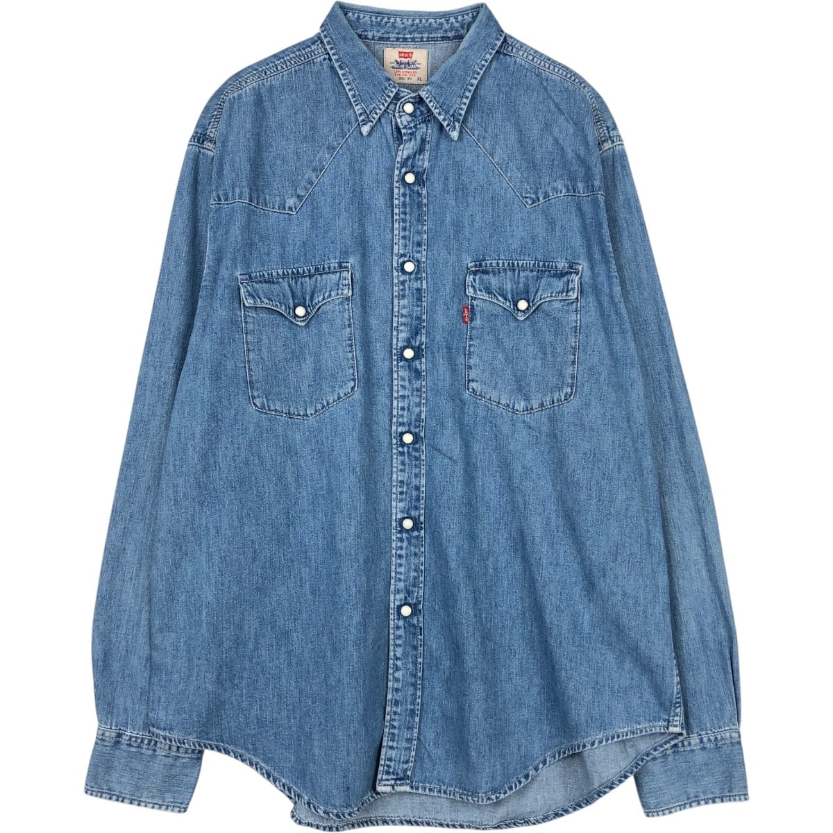 古着 リーバイス Levi's 長袖 デニムウエスタンシャツ メンズXL相当/eaa666259