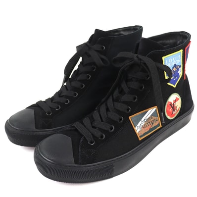 極美品 ルイヴィトン ハイカットスニーカー タトゥーライン アルプスワッペン 7