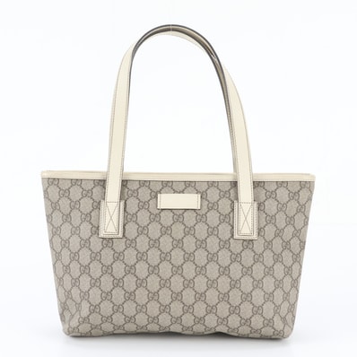 ■美品 グッチ GGスプリーム 211138 トート バッグ