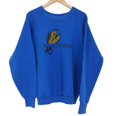 90s USA製 ラグラン L/S プリントスウェット【1140099148555】