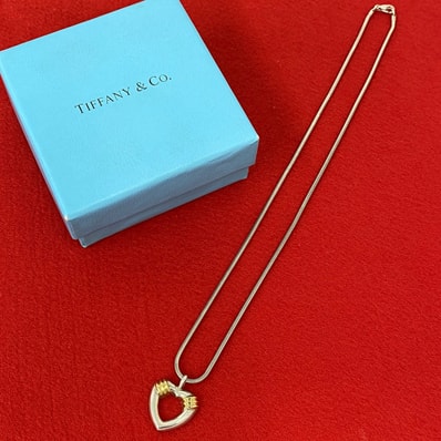 TIFFANY&Co. ティファニー ハート スネーク チェーン ネックレス シルバー925 K18イエローゴールド ネックレス シルバー
24482