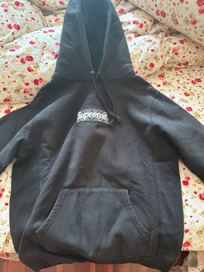 Supreme Bandana Box Logo Hooded Sweatshirt "Black"