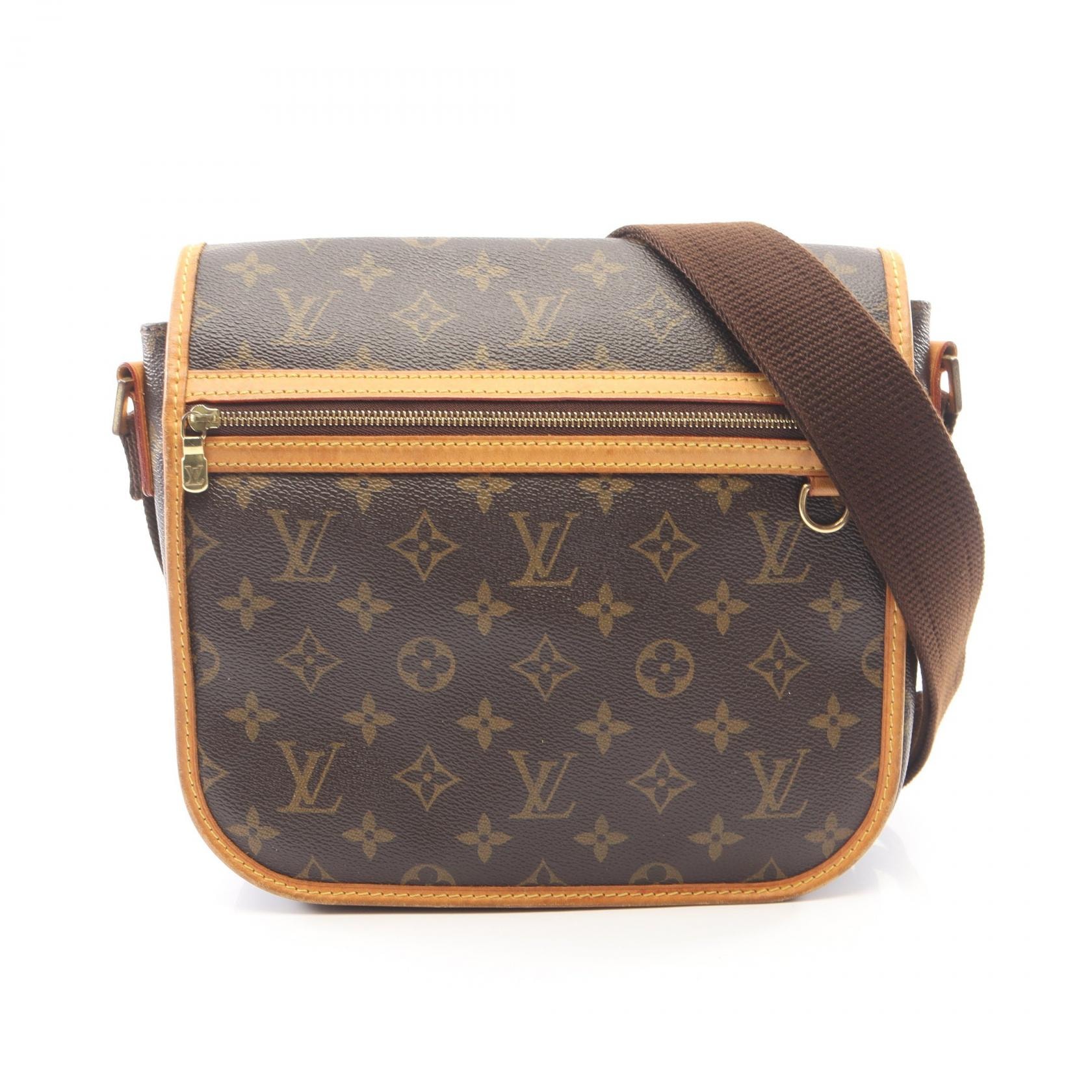 ルイ・ヴィトン LOUIS VUITTON メッセンジャーPM ボスフォール ショルダーバッグ バッグ PVCコーティングキャンバス レザー モノグラム レディース ブラウン系 M40106 【中古】