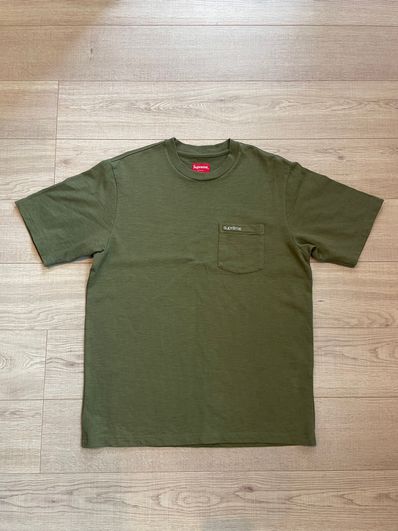 Supreme S/S Pocket Tee "Olive"(21SS)