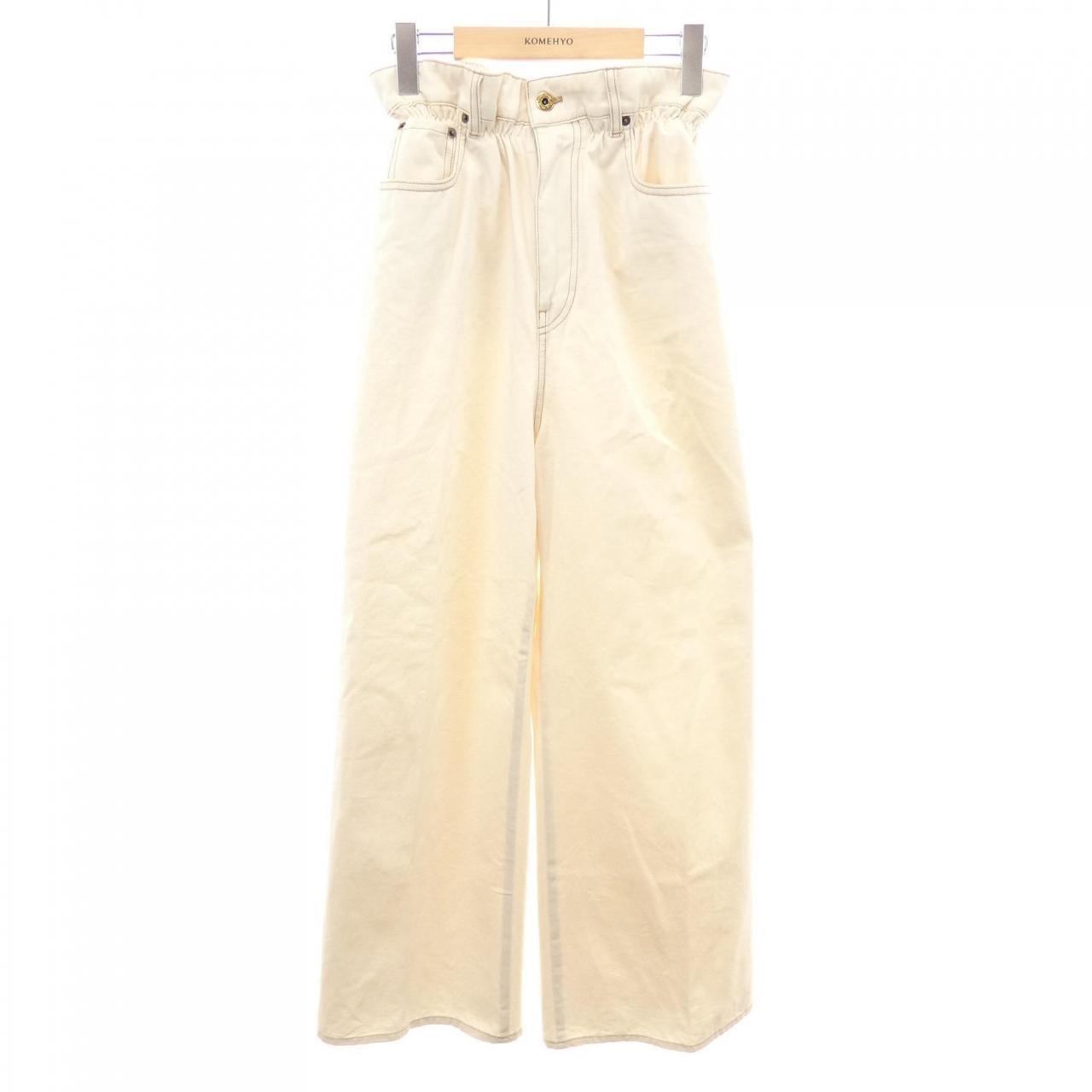 ミュウミュウ MIU MIU MIUMIUロゴ GWP419 S231 13WH ジーンズ
