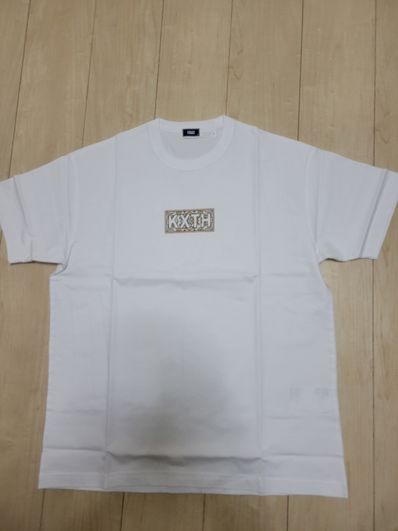 Kith Beige Moroccan Tile Classic Logo Tee "White"