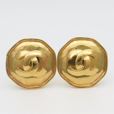 【中古】 シャネル イヤリング メタル ゴールド メッキ ココマーク アクセサリー レディース 女性 CHANEL