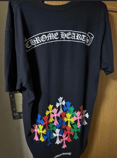 Chrome Hearts Cemetery Cross T-Shirt "Black/Multicolor"