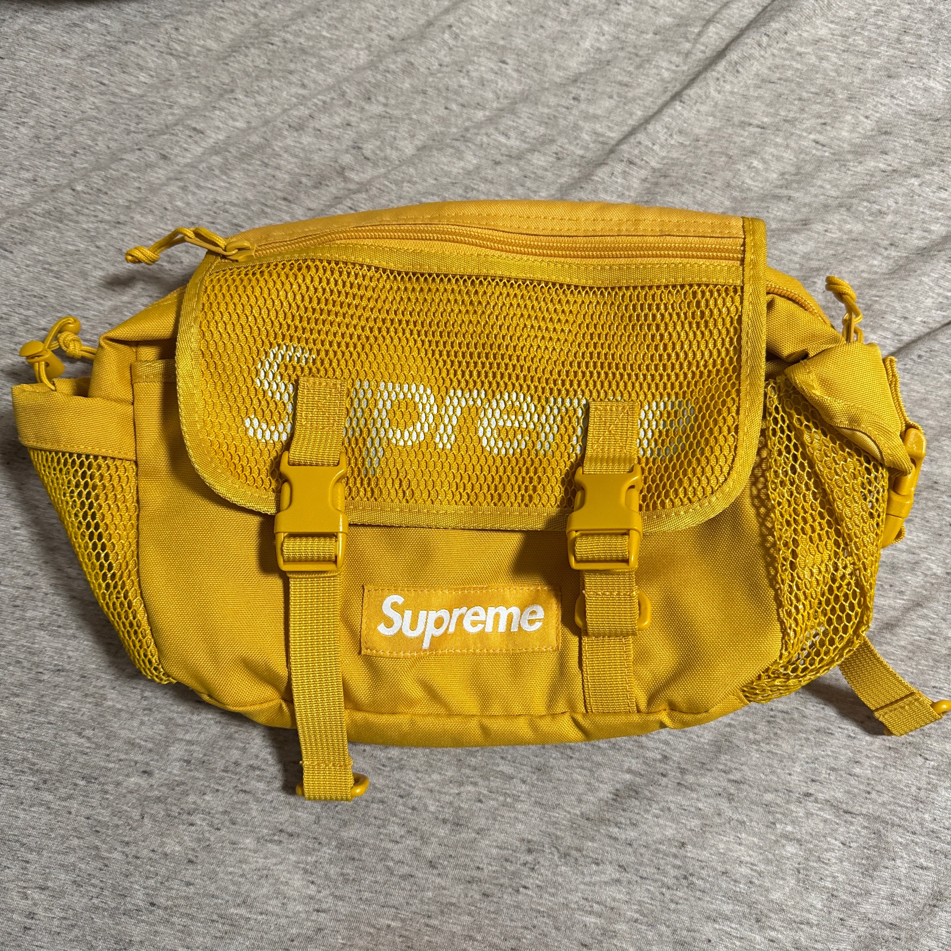SUPREME 20SS ウエストバッグ カバン イエロー　ショルダーバック 目立った傷や汚れなし】シュプリーム 20SS ウエスト バッグ 
