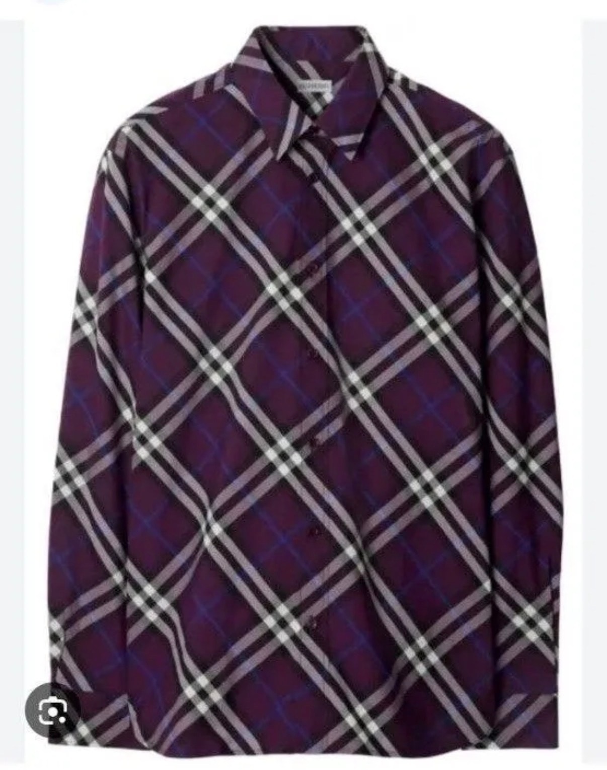 BURBERRY パープルチェック柄 長袖シャツ 新品未使用