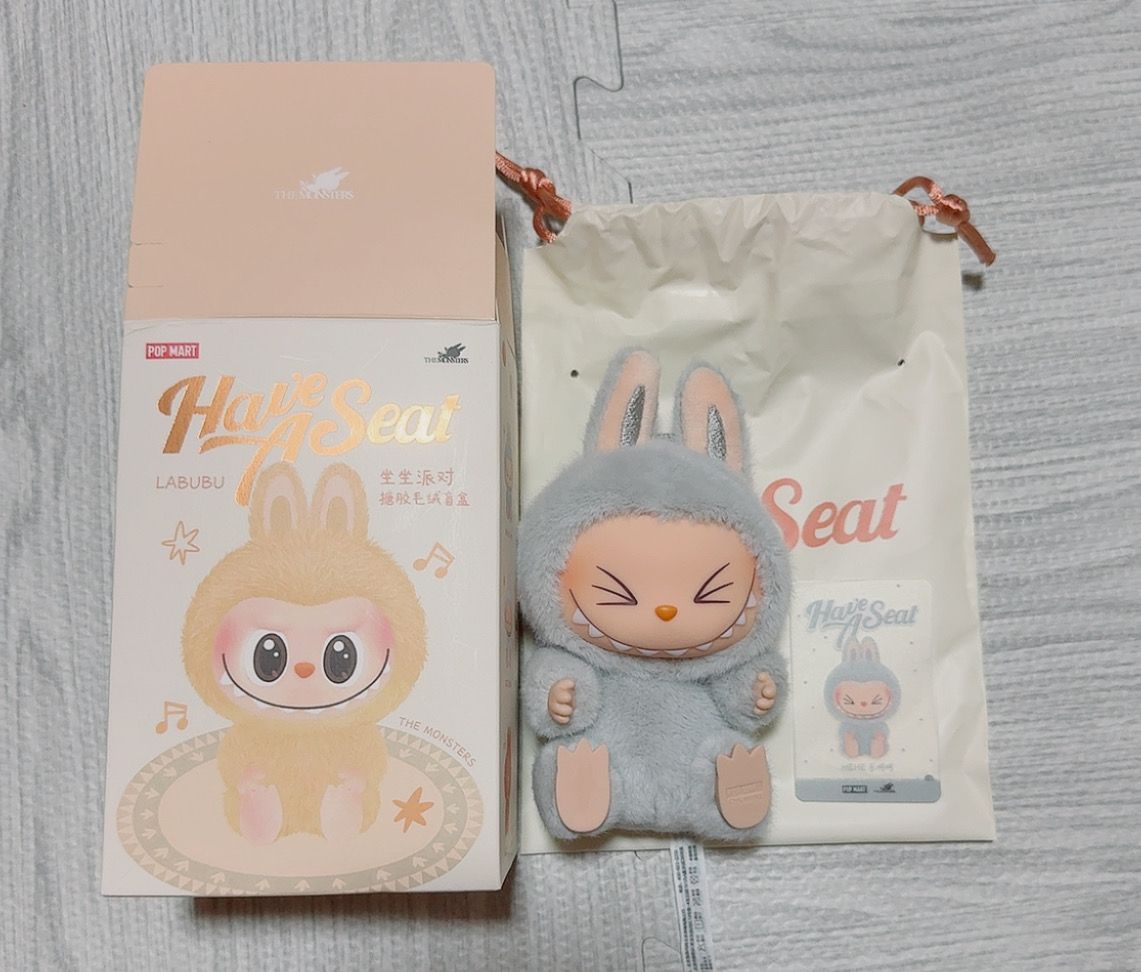 POP MART THE MONSTERS (LABUBU) Have a Seat Plush Series HEHE