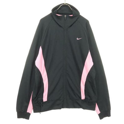 NIKE ナイキ スウッシュ 長袖 トラックジャケット XL ブラック ジャージ ピンク