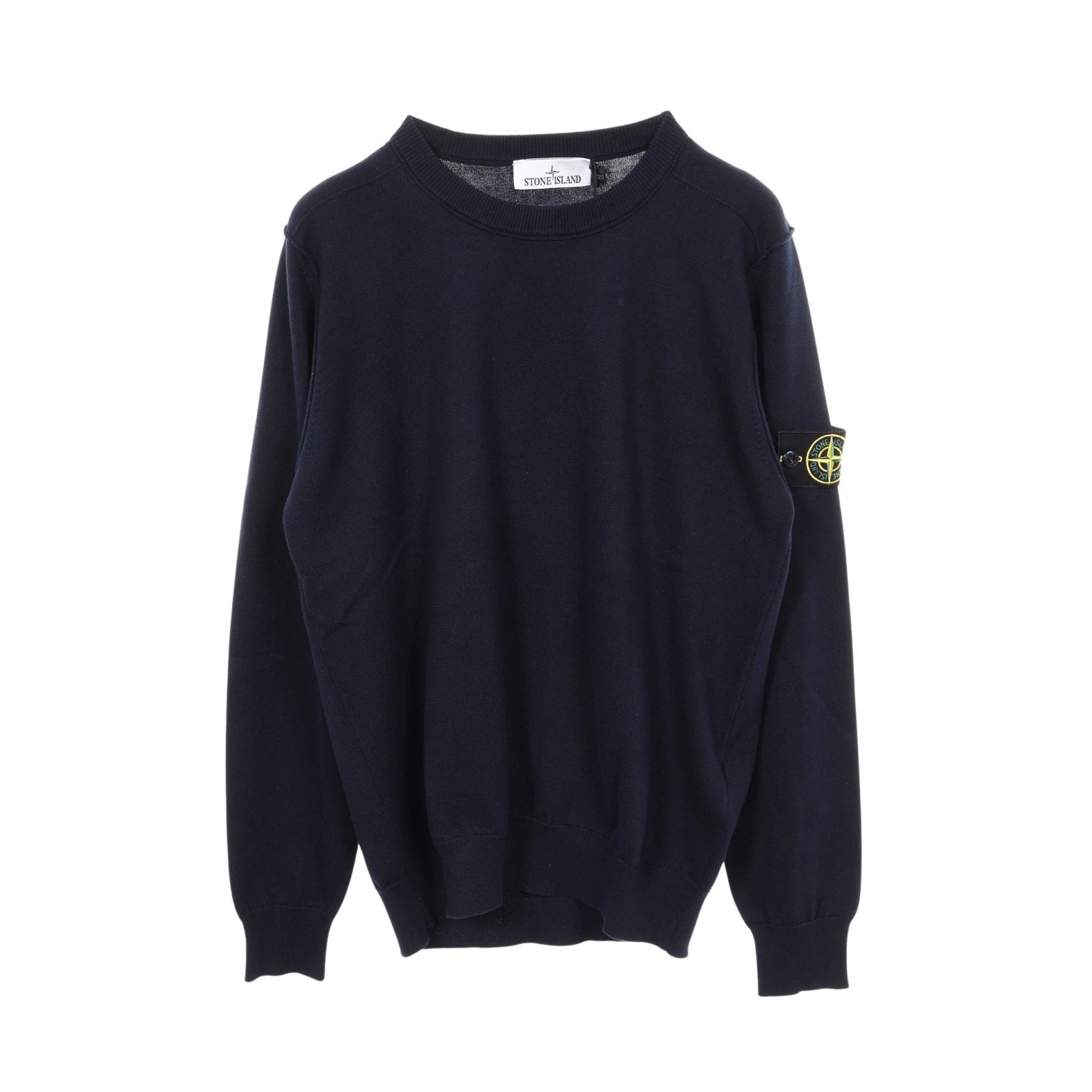 ストーンアイランド STONE ISLAND ニット 衣料品 トップス コットン メンズ ネイビー系 L1S155100053S00B2V00 【新品】