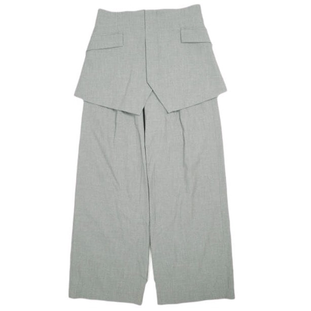 ADAM ET ROPE アダムエロペ 23SS サステナブル コルセットコンビセミワイドパンツ GAS03060 36 グレー スラックス ボトムス g26235