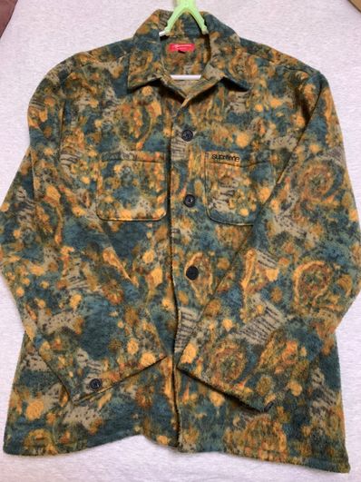 Supreme Paisley Fleece Shirt "Tan"