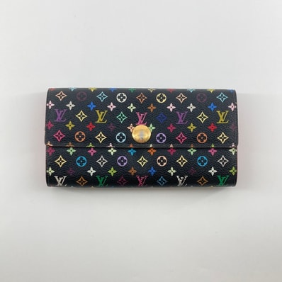 LOUIS VUITTON(ルイ・ヴィトン) モノグラム マルチカラー ポルトフォイユ・サラ M93747 長財布 ブラック