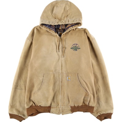古着 カーハート Carhartt アクティブジャケット ダックフルジップパーカー メンズXXL相当/eaa607949