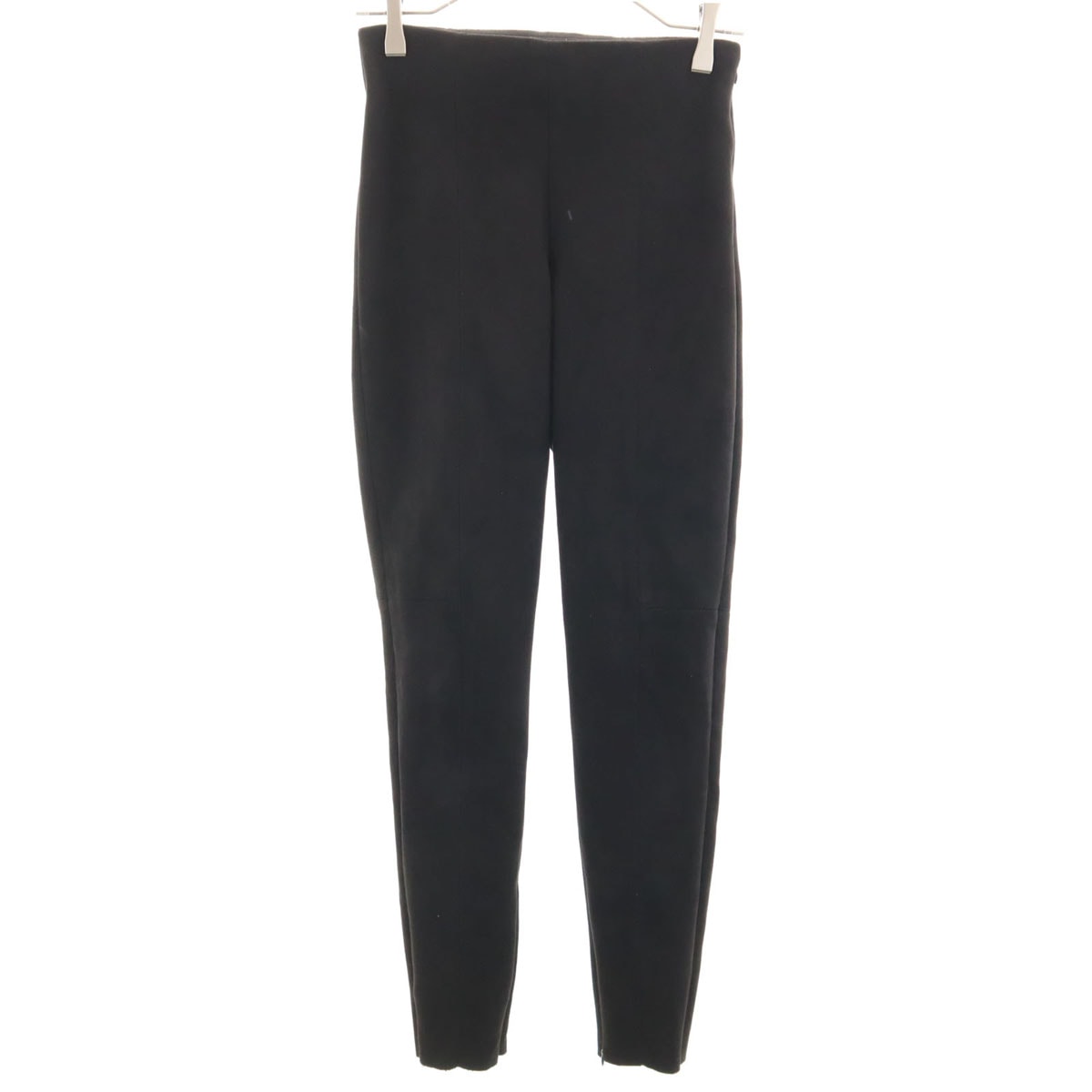 ZARA BASIC ザラベーシック フェイク スエード パンツ XS ブラック