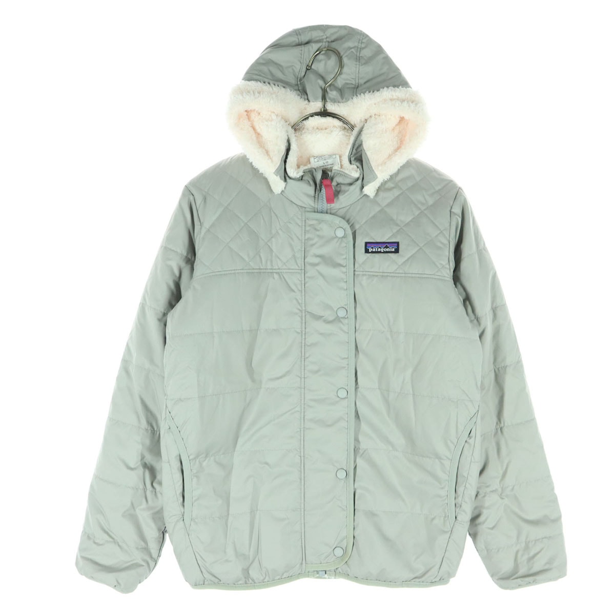 patagonia パタゴニア リバーシブル 長袖 フリース 中綿ジャケット L12 グレー系 STY68180 ピンク