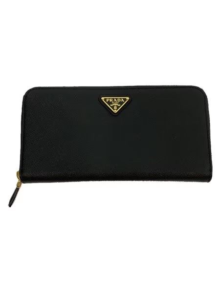 PRADA Large Saffiano Leather Wallet "Black"
