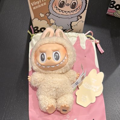 POP MART THE MONSTERS (LABUBU) Exciting Macaron Plush Series SOYMILK