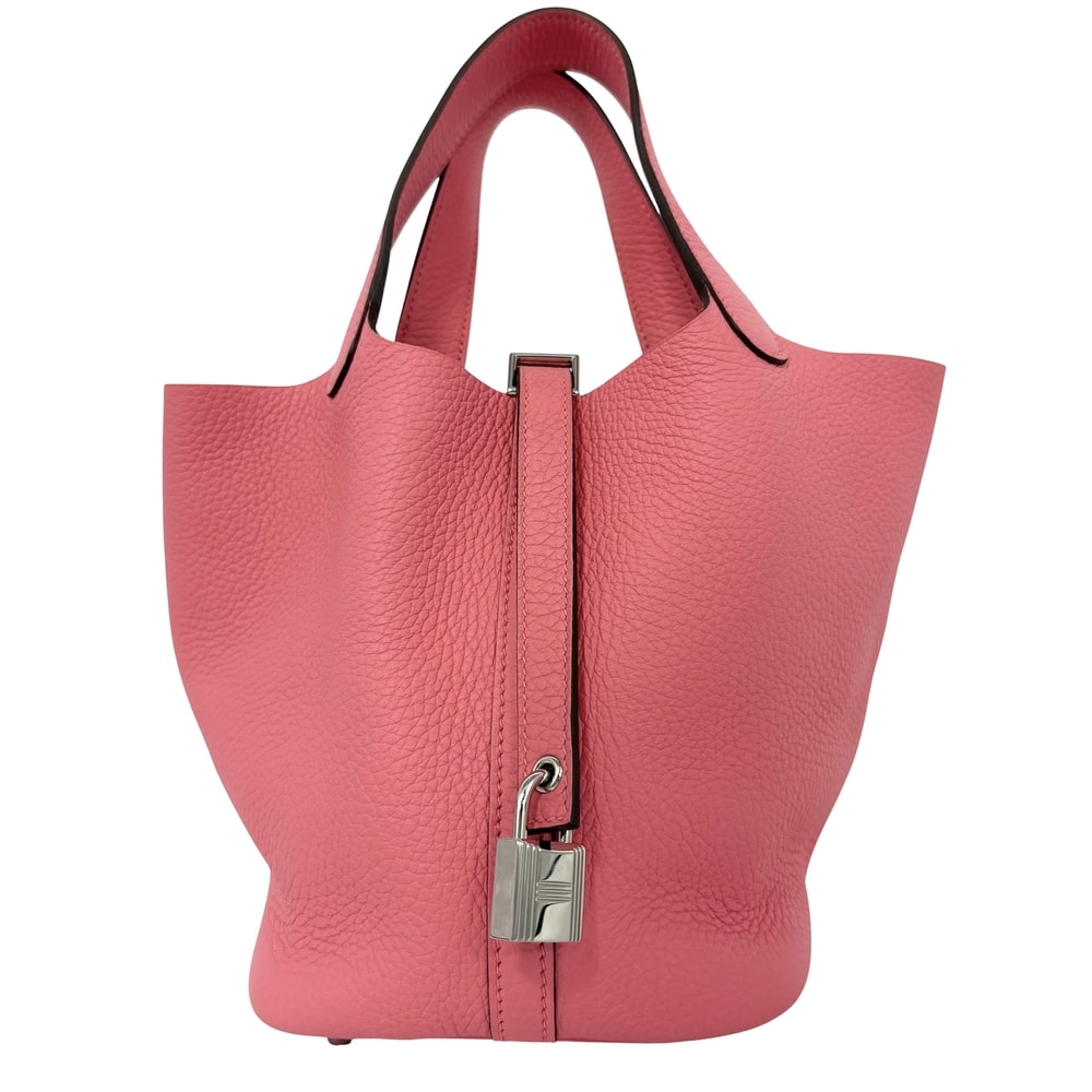 HERMES エルメス ハンドバッグ ピコタンロックPM W刻印 レザー    ピンク シルバー金具 レディース 美品 2024年【中古品】