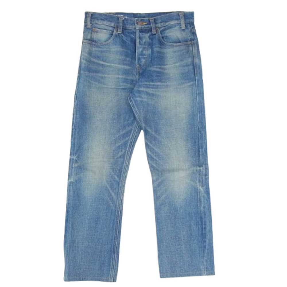 CELINE セリーヌ デニムパンツ N213 945F 07UW ボーイフレンド ボタンフライ デニムパンツ ジーンズ インディゴブルー系 26【中古】