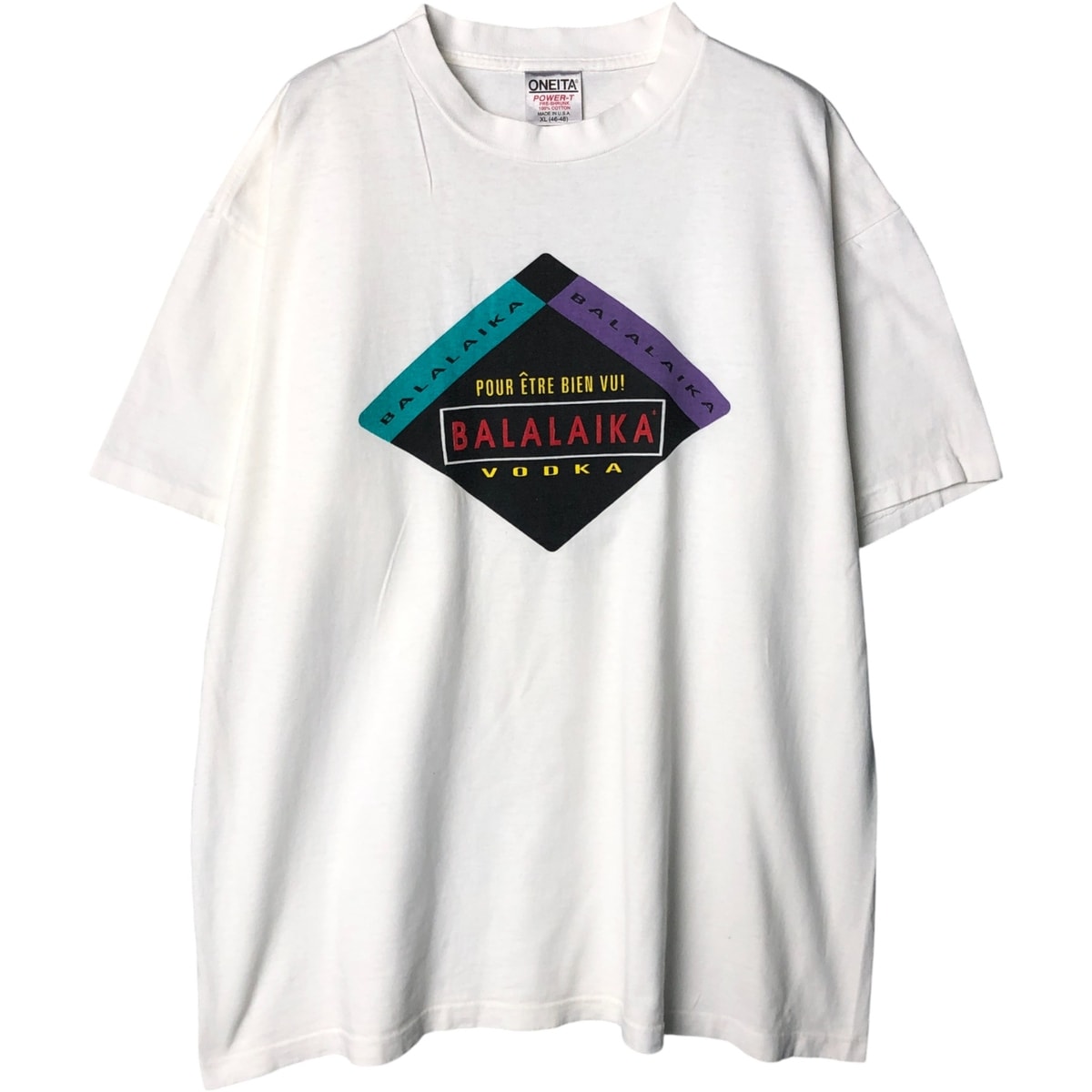 古着 オニータ ONEITA バラライカ ウォッカ BALALAIKA VODKA アドバタイジングTシャツ USA製 メンズXL相当/eaa585591