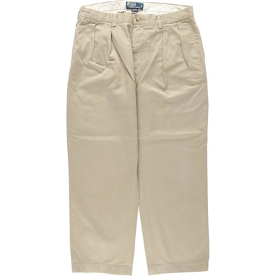 古着 ラルフローレン Ralph Lauren POLO by Ralph Lauren ETHAN PANT ツータック チノパンツ メンズw34相当/eaa644095