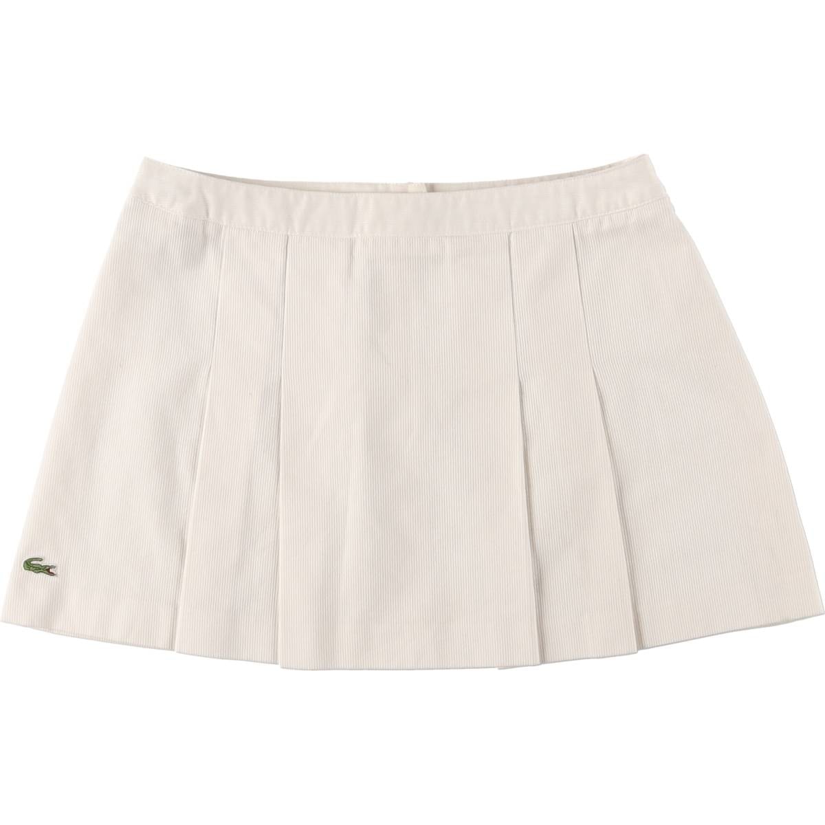 古着 ラコステ LACOSTE SPORT フランス企画 プリーツ ミニスカート フランス製 6 レディースL相当/eaa549842