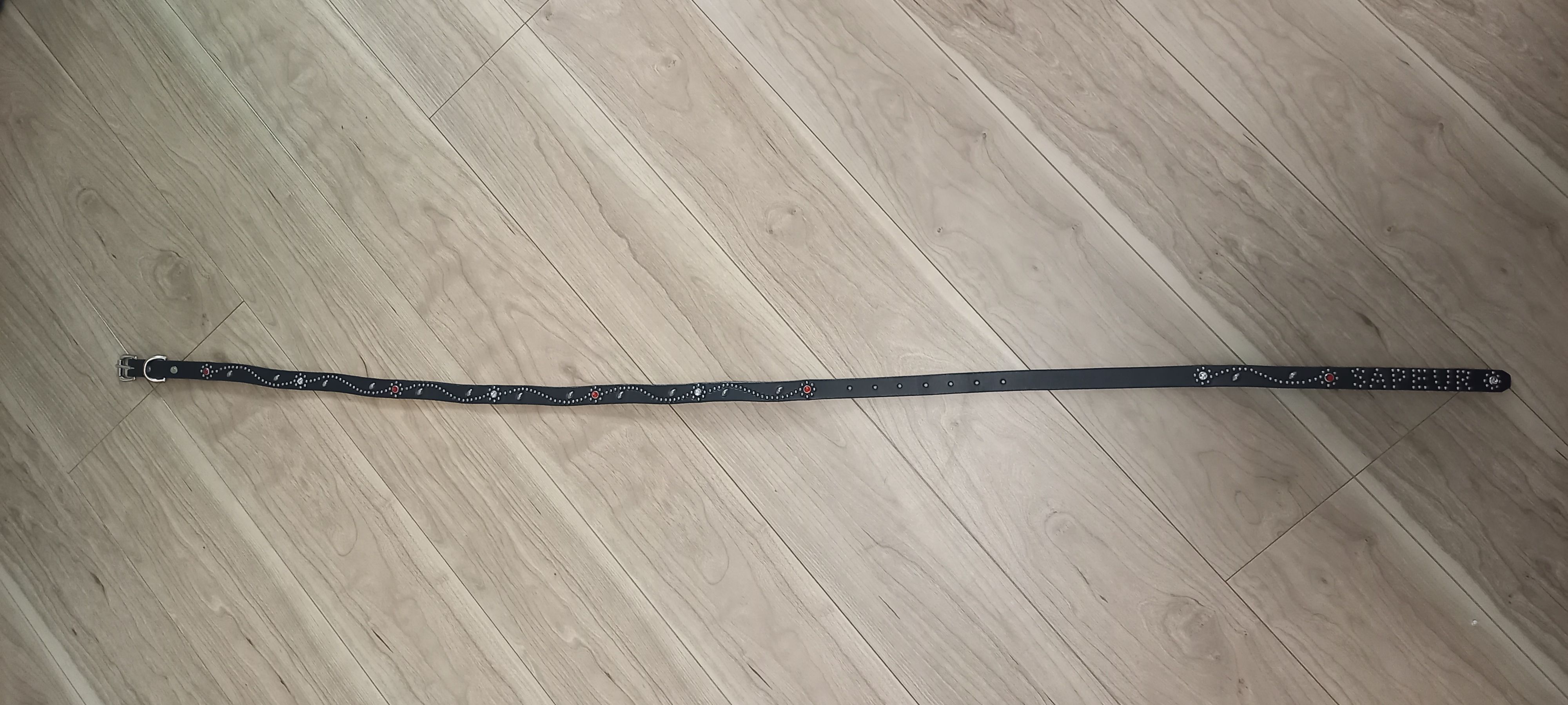 SAPEur x HTC Narrow Flower Belt "Black"