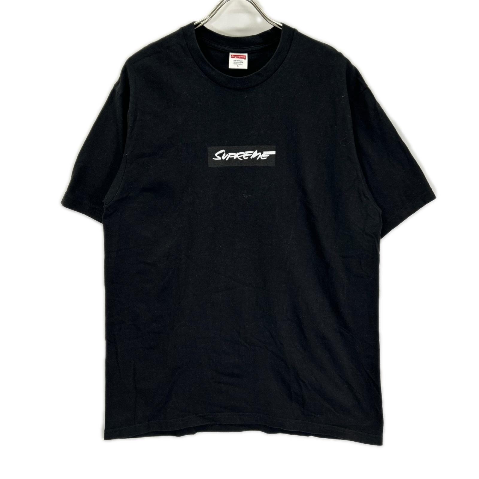 シュプリーム ブラック Futura Box Logo Tee Tシャツ L