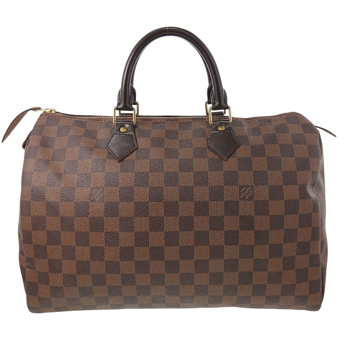 LOUIS VUITTON ルイ・ヴィトン スピーディ 35 ハンドバッグ N41523 ダミエキャンバス ブラウン エベヌ レディース【中古】