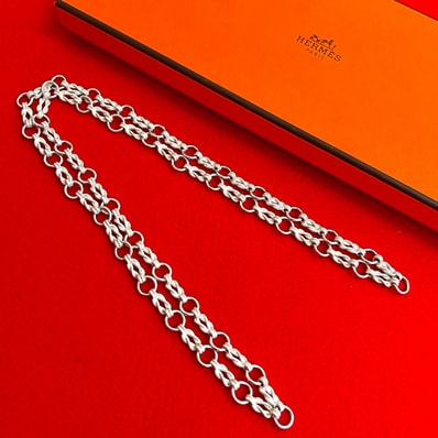 HERMES エルメス オーディエンヌ シルバー925 ネックレス シルバー
41229