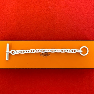 HERMES エルメス シェーヌダンクル MM 13コマ シルバー925 ブレスレット シルバー
me2-9
