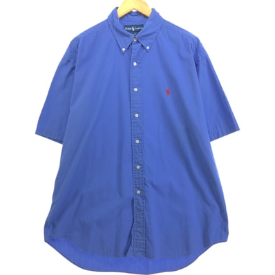 古着 ラルフローレン Ralph Lauren 半袖 ボタンダウンシャツ メンズL相当/eaa546745