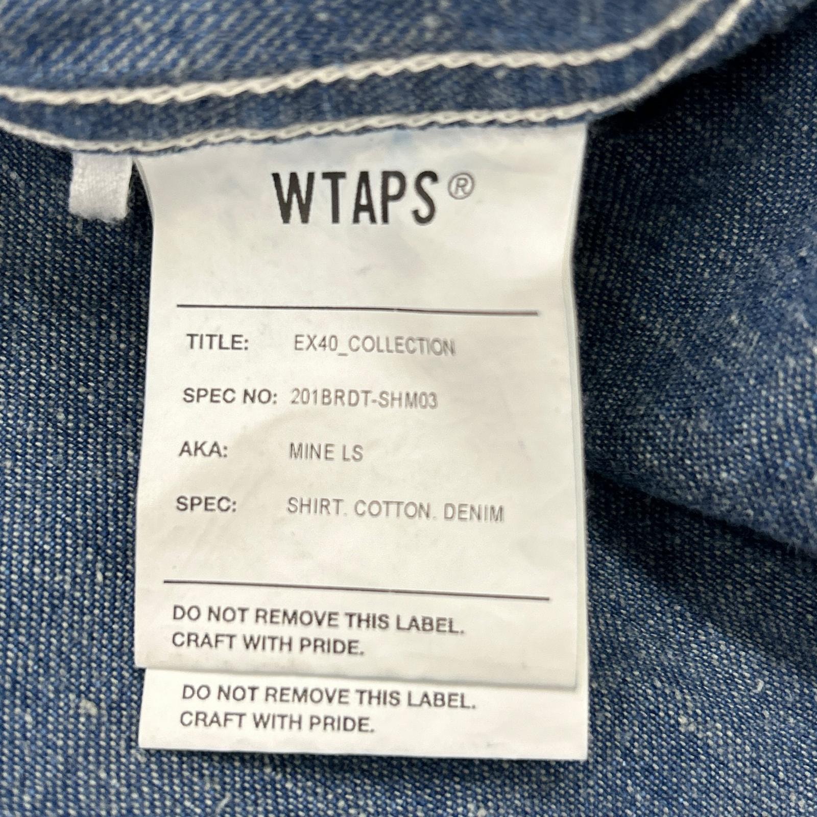 B (目立った傷や汚れなし)】ダブルタップス 20SS MINE LS/SHIRT.COTTON
