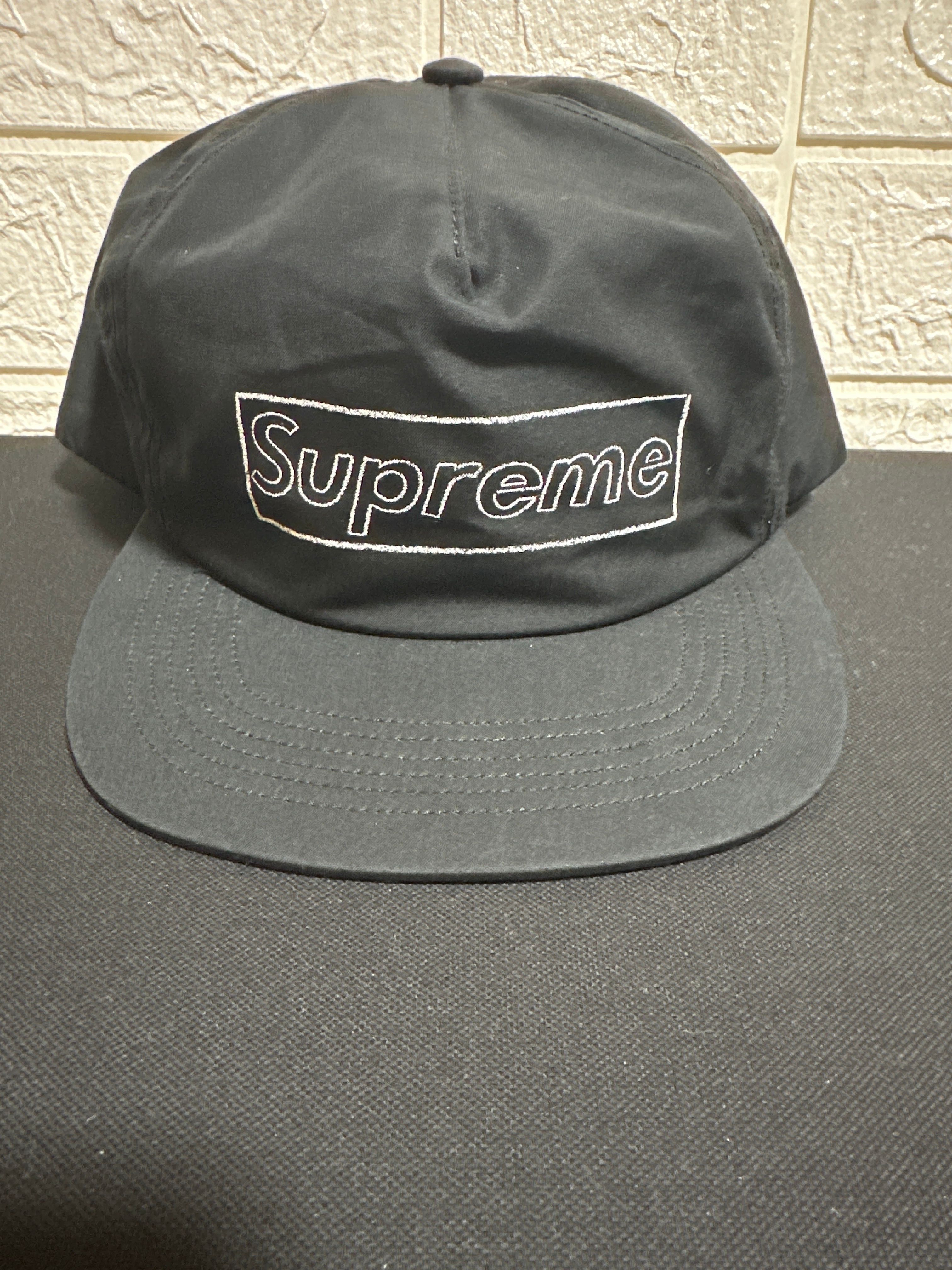 Supreme KAWS Chalk Logo 5-Panel "Black"